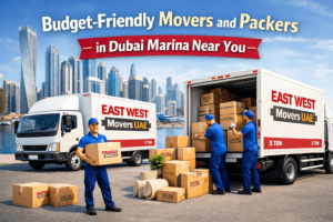 Budget-friendly movers and packers in Dubai Marina with professional packing and 5-ton truck relocation service.