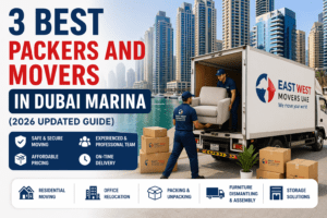 Find the 3 best packers and movers in Dubai Marina for 2026. Compare prices, reviews, and trusted relocation services including East West Movers UAE.